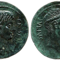 BM Coin of Octavian and Caesar lightened.jpg